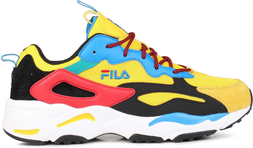 Colourful fila shoes clearance