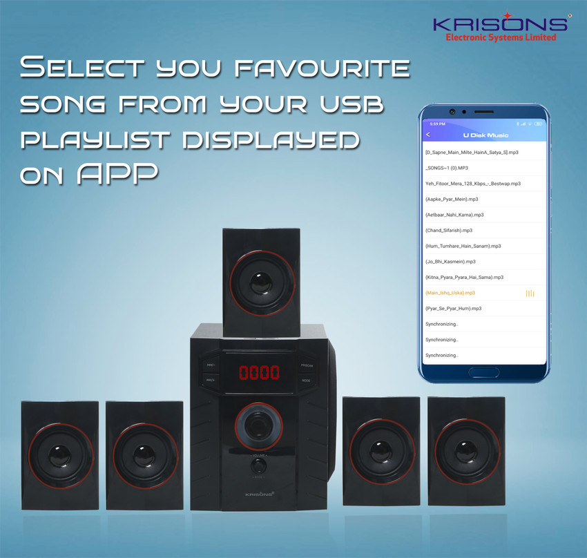Krisons 5.1 home theatre bluetooth on sale