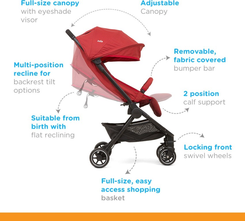 Joie pact stroller clearance cranberry