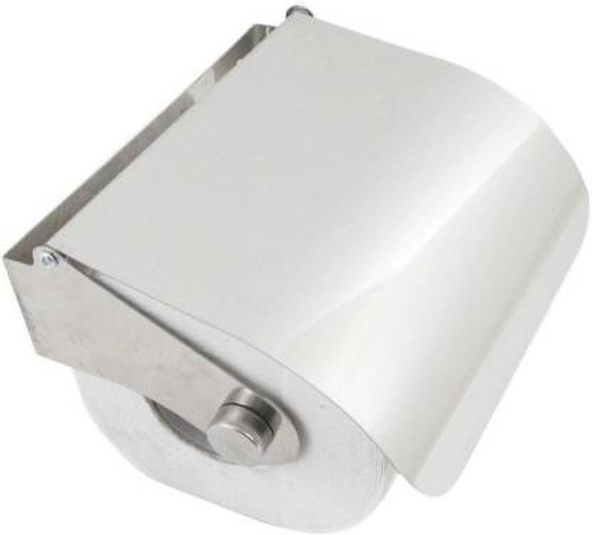 Stainless Steel Toilet Paper Holder Wall Mounted Toilet Tissue Roll Holder  Compatible With Bathroom, Brushed Finish With Water Cover