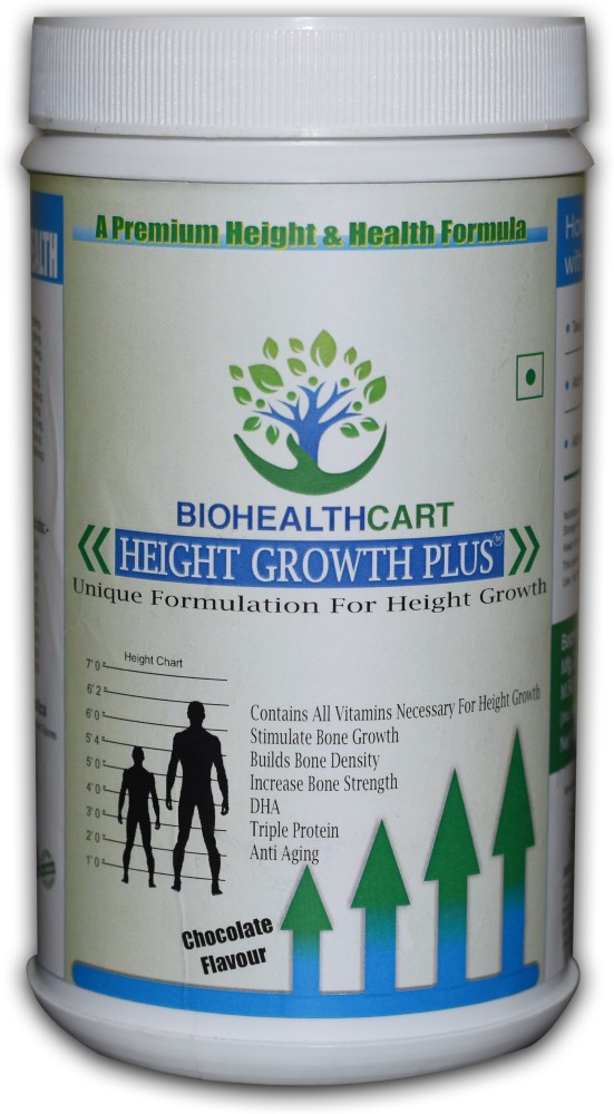 Biohealthcart Nutrio Pvt Ltd Height Growth Plus Available in Chocolate  Flavour Price in India - Buy Biohealthcart Nutrio Pvt Ltd Height Growth  Plus Available in Chocolate Flavour online at