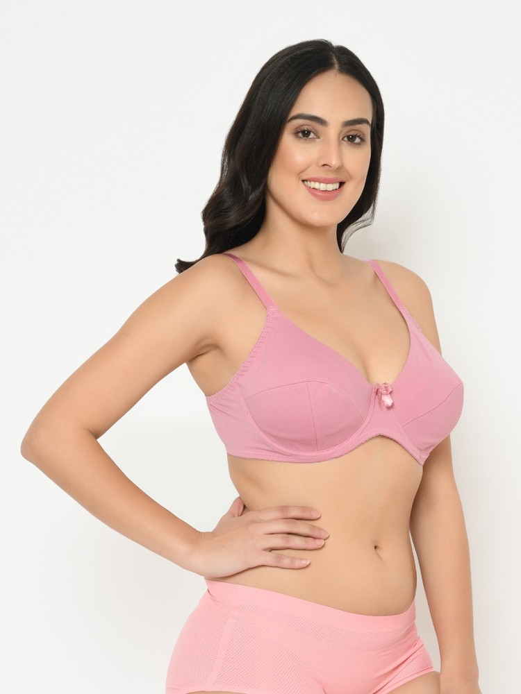 63% OFF on Rajnie Women's Plus Size Red Cross Fit Pure Cotton Bra on