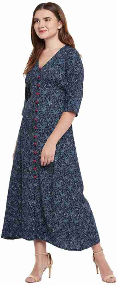 Disney X Zilingo Women Maxi Dark Blue Dress Buy Disney X Zilingo
