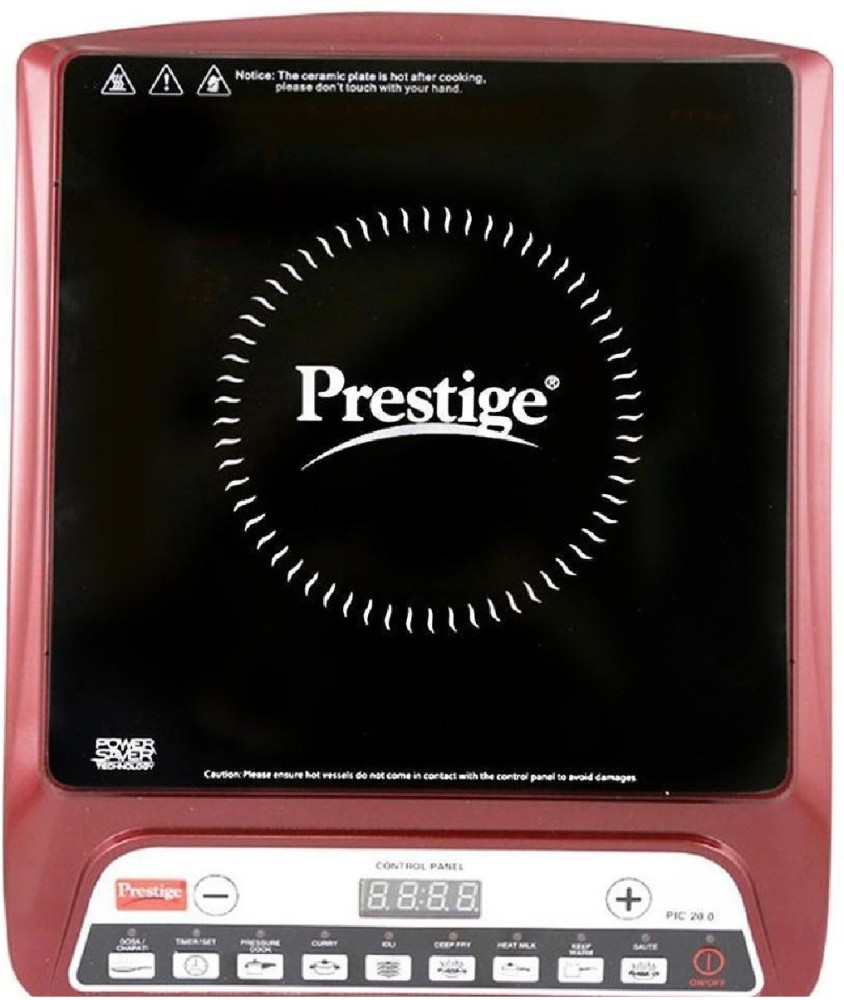 Prestige pic 20 1200 watt induction cooktop with on sale push button