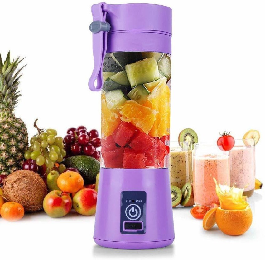 Buy Purple Portable and Rechargeable Battery Juice USB Blender