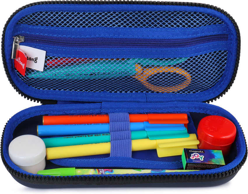 BORNGRADUATE zipper For School Kids college students Artist Pencil Case Art EVA Pencil Box