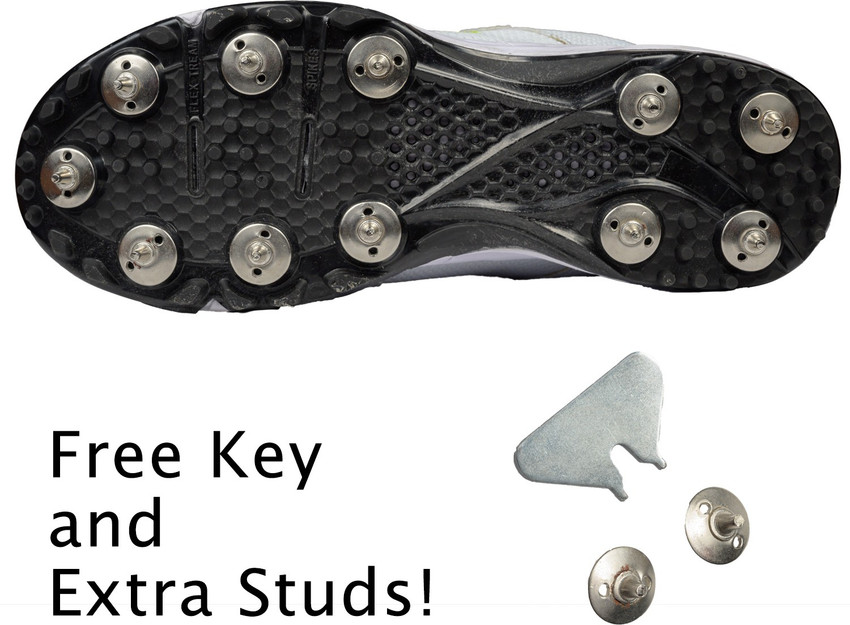 Steel spike golf shoes top