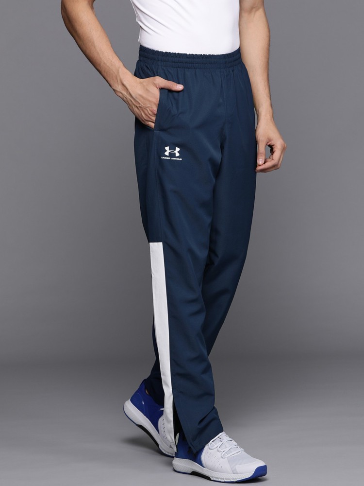 UNDER ARMOUR Solid Men Dark Blue Track Pants - Buy UNDER ARMOUR