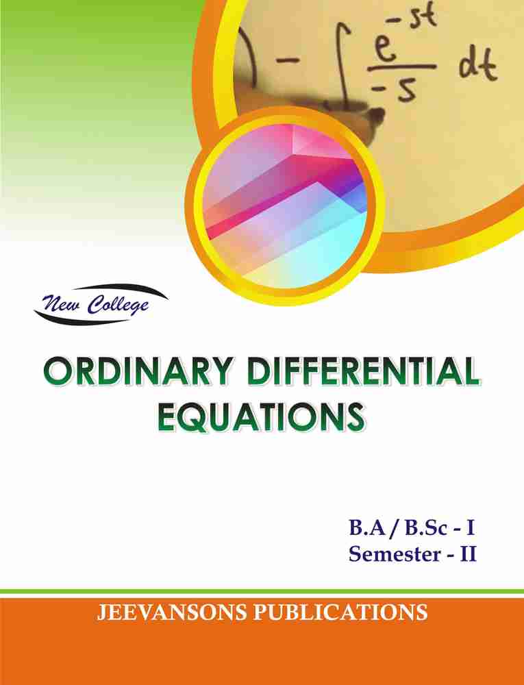 Differential Equations Ordinary Differential Equations By V.I. Arnold