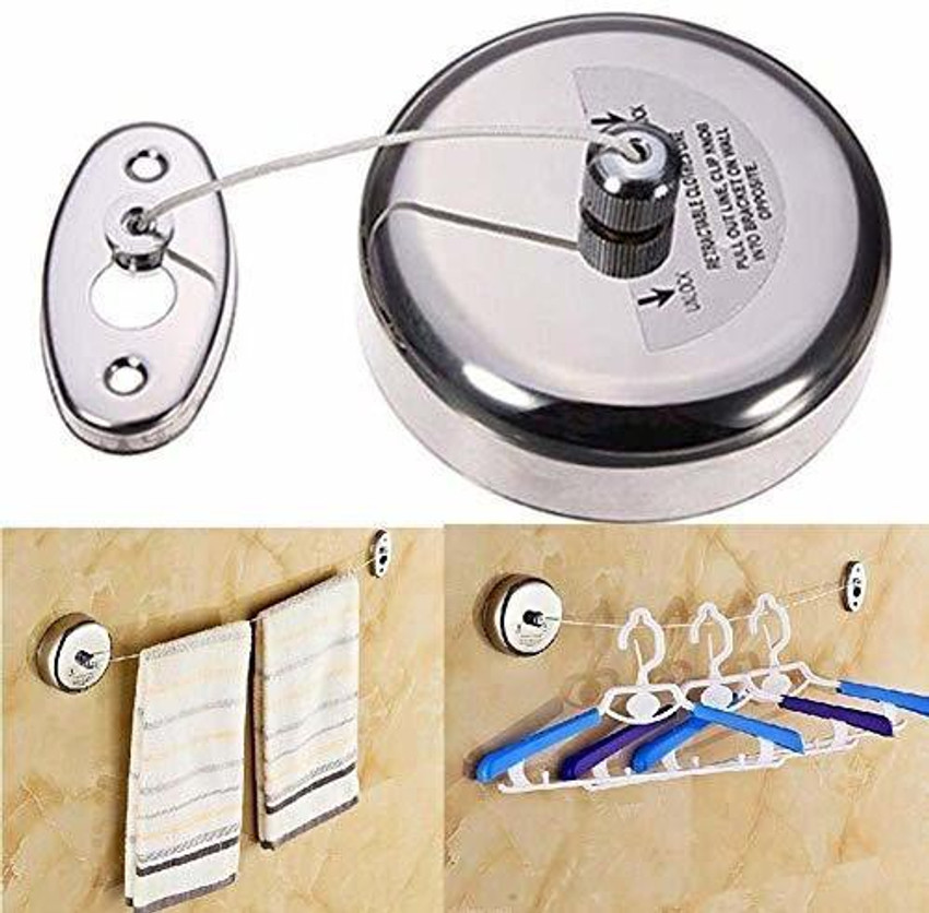 Bath Guru Clothes Line for Bathroom Stainless Steel Retractable Clothesline Price in India Buy Bath Guru Clothes Line for Bathroom Stainless Steel Retractable Clothesline online at Flipkart