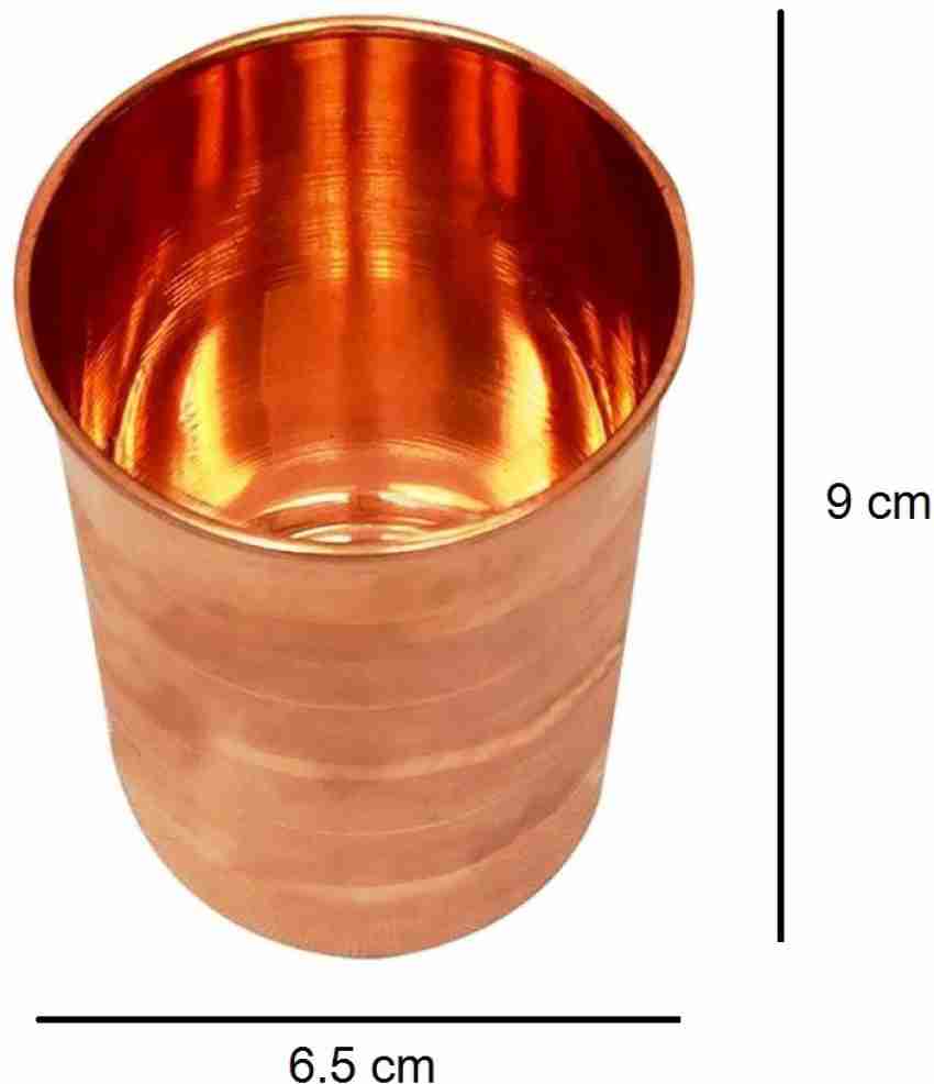Takshila Gems Copper Glass (Tambe ka Glass) 200ml, Copper Tumbler