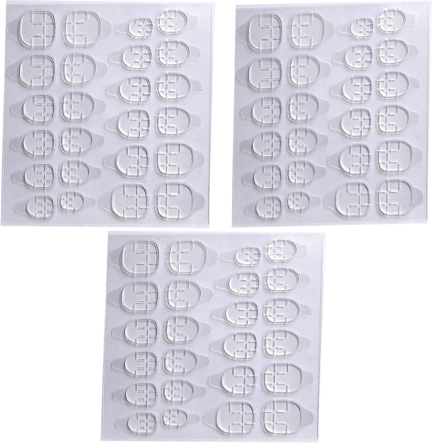 600 PCS Double Sided Glue Nail Adhesive Tabs Breathable Transparent Fake Nail  Glue Stickers Flexible Nail Adhesive Stickers for False Nails Tips Manicure  Supplies (25 Sheets)