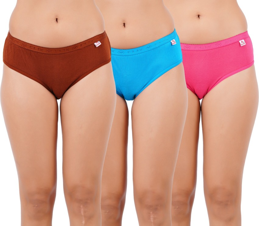 CLIX Women Hipster Light Blue, Brown, Pink Panty - Buy CLIX Women Hipster  Light Blue, Brown, Pink Panty Online at Best Prices in India