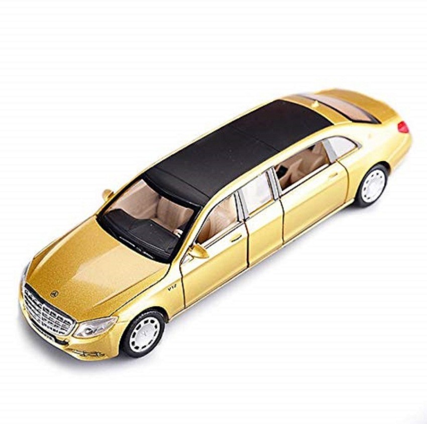 KTRS Mercedes S600 Diecast Alloy Car Model Limousine Metal Toy Car with  Sound Light Pull Back Car Collection Kids Gift(Colors As Per Stock) -  Mercedes S600 Diecast Alloy Car Model Limousine Metal