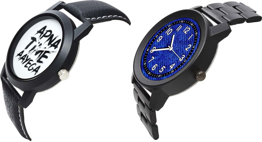NIKOLA Analog Watch For Men Buy NIKOLA Analog Watch For Men Latest Present Apna Time Aayega And Chain Watch Combo Watch For Boys And Men BO42 B796 Online at