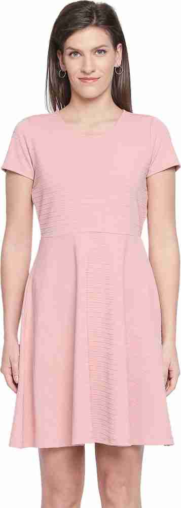 Honey By Pantaloons Pink Self Design Dresses - Buy Honey By