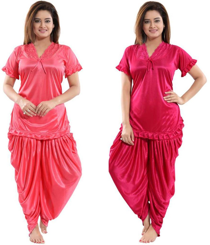 Satin night hotsell suit flipkart