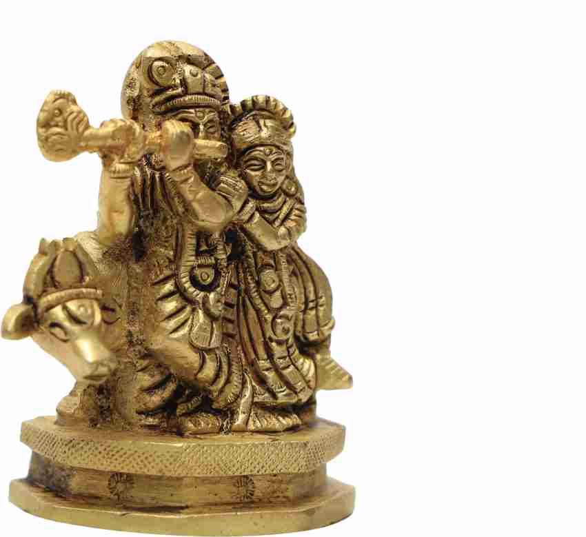 B H A R A T H A A T Brass Radha Krishna Statue (6.5 x 4 x 9 inches