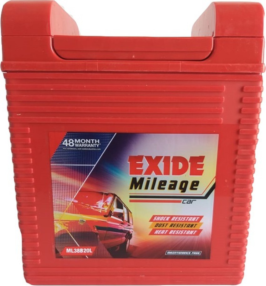 exide 38b20l battery price