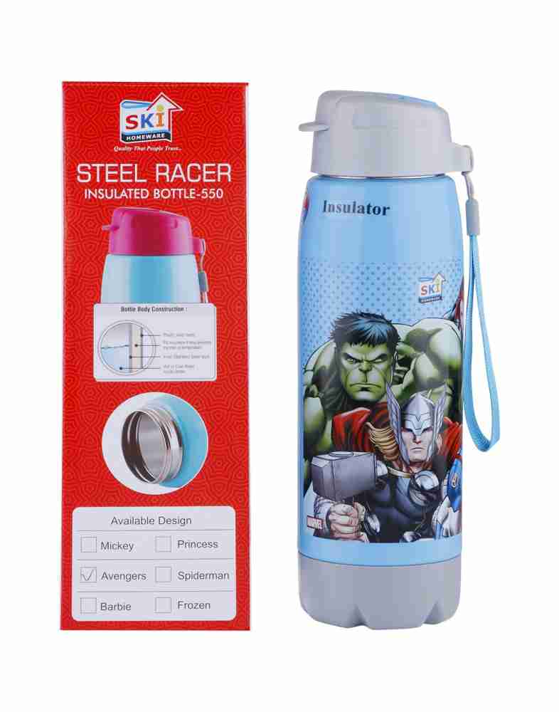 Buy SKI Swing Spiderman Print Round Stainless Steel Water Bottle with Cap  780 ml Online at Best Prices in India - JioMart.