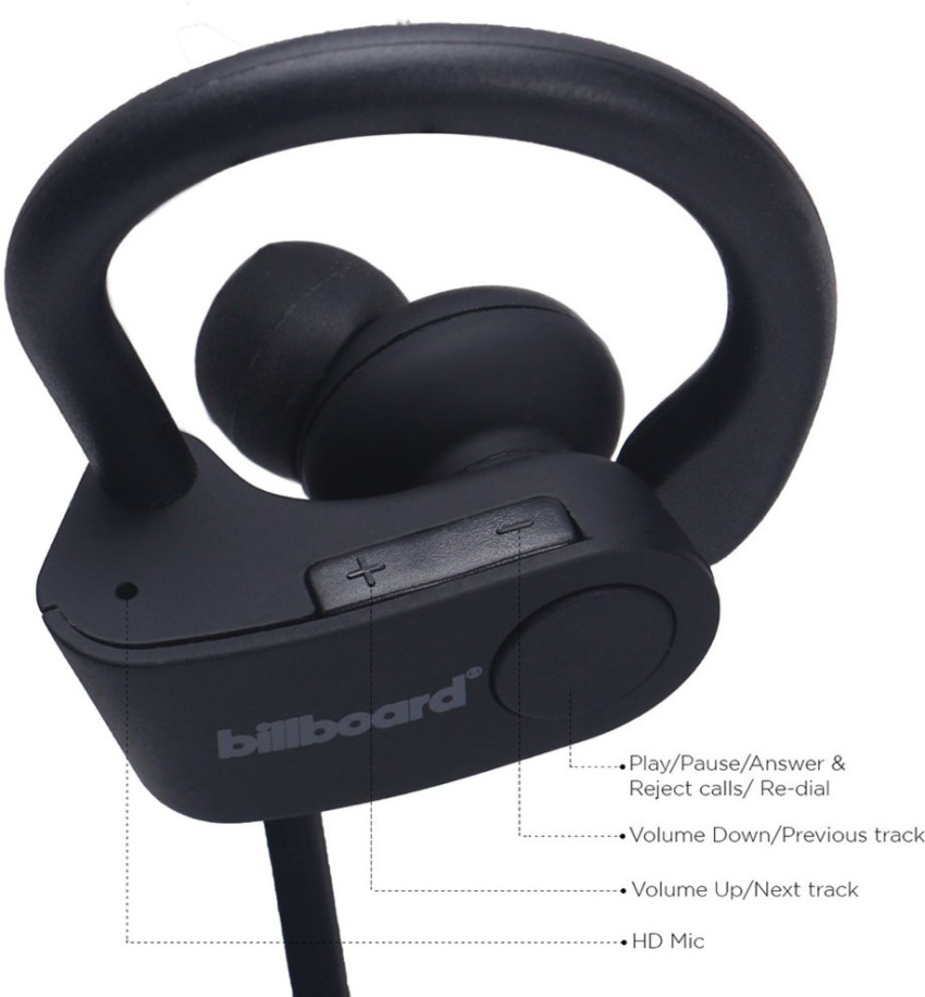 Billboard Extra Bass Ear Loop Earphones Bluetooth Headset Price in