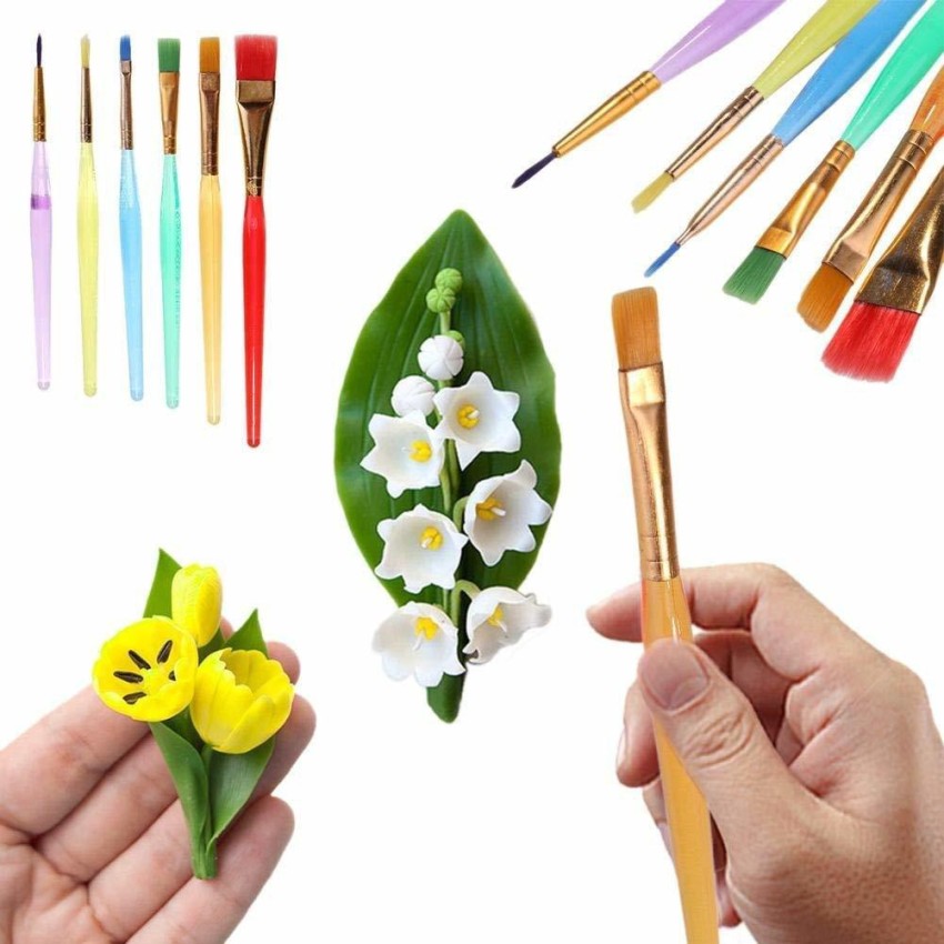 6pcs DIY Tool Pen Cake Icing Decorating Painting Brush Fondant Sugar Craft