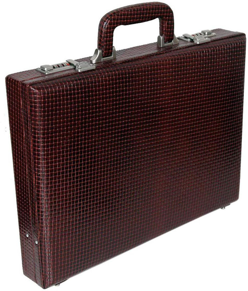 HYATT Leather Accessories 17 Inch Pondicherry Brown Leather Laptop