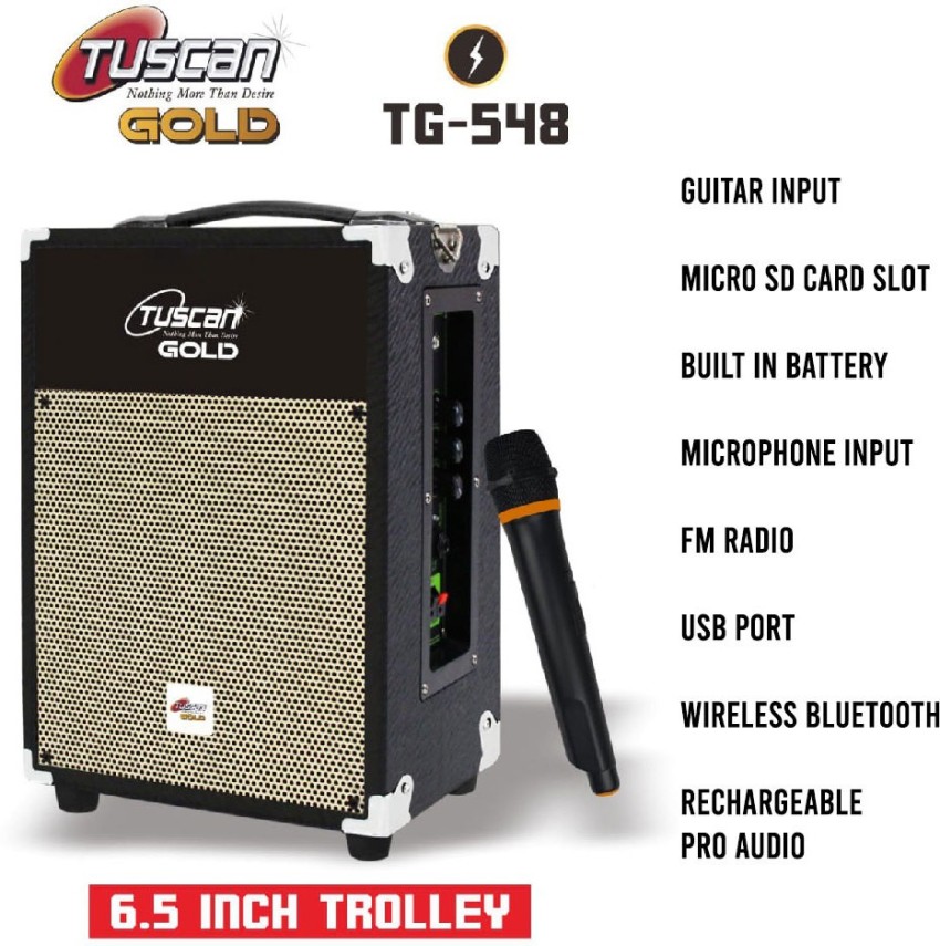 Tuscan Gold TG-548 rechargeable Speaker Pro Audio with Wireless Bluetooth  Outdoor PA System Price in India - Buy Tuscan Gold TG-548 rechargeable  Speaker Pro Audio with Wireless Bluetooth Outdoor PA System online