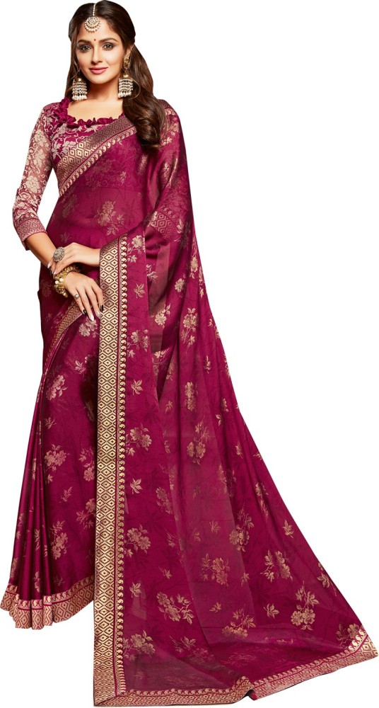 Chiffon Saree  Buy Chiffon Sarees Online - Vishal Prints