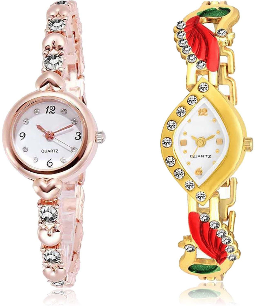 NEUTRON combo watch Analog Watch For Girls Buy NEUTRON combo watch Analog Watch For Girls Best Heart Stone And Peacock Combo Watch For Girls And Women G456 G116 Online