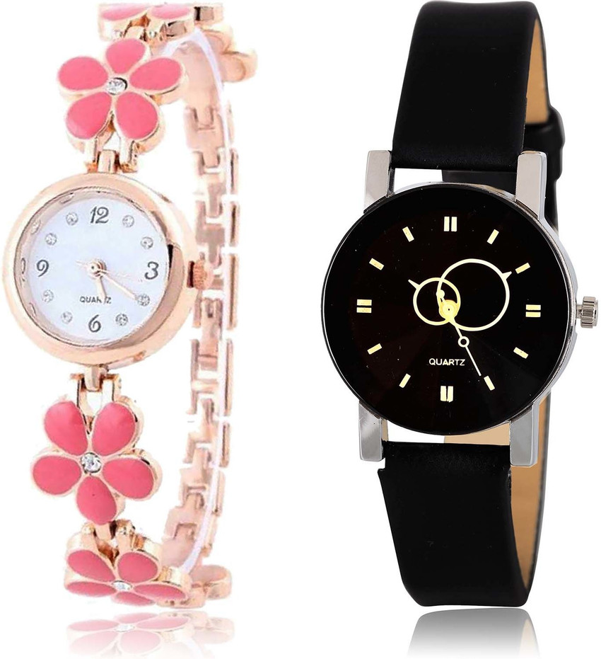 NEUTRON combo watch Analog Watch For Women Buy NEUTRON combo watch Analog Watch For Women Classical Tread Flower And Geometric Design Combo Watch For Girls And Women G461 G386