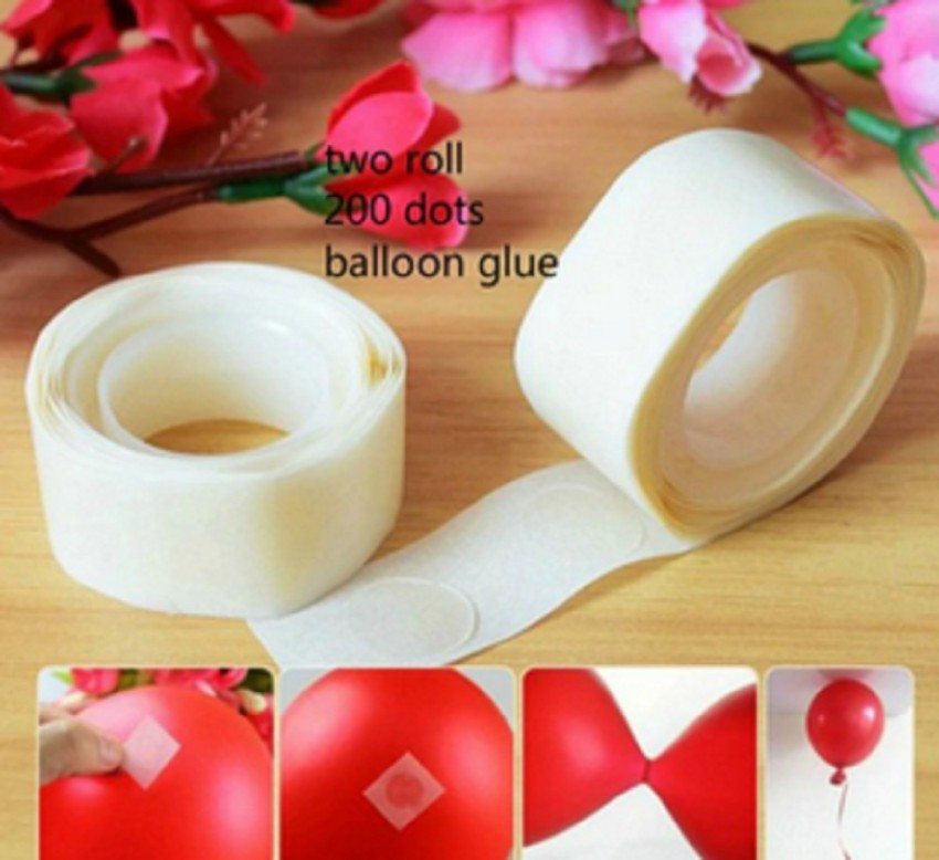 Balloons Solid 200 Piece glue dots for Balloon and