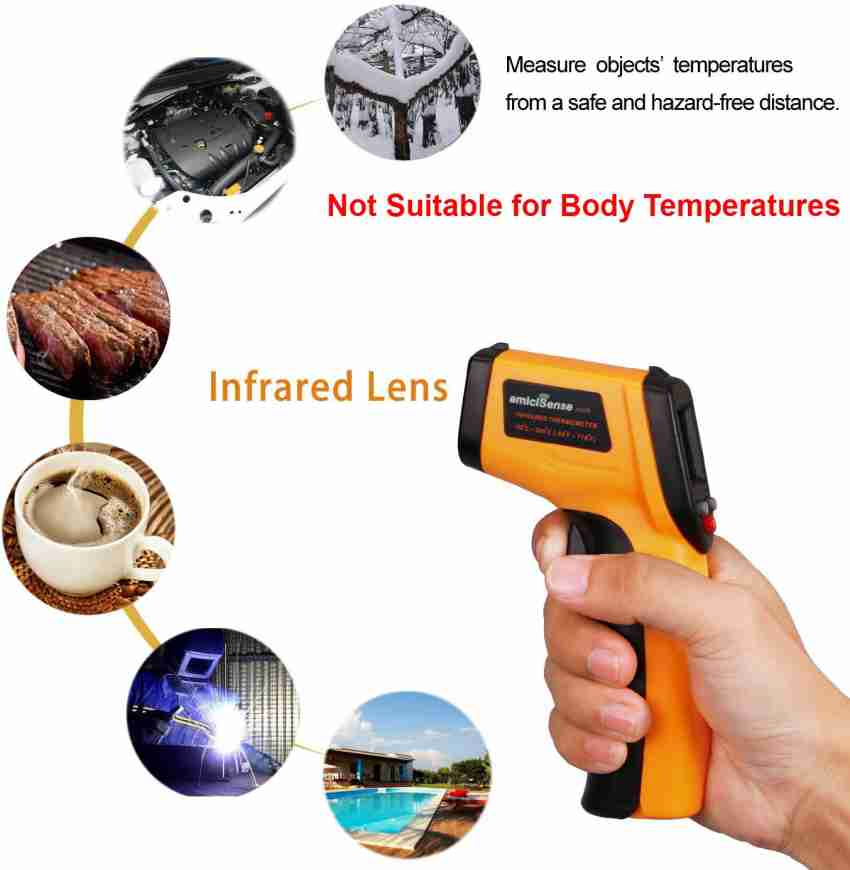 LCD Digital Non-contact Laser IR Infrared Thermometer Temp Meter  Temperature Gun