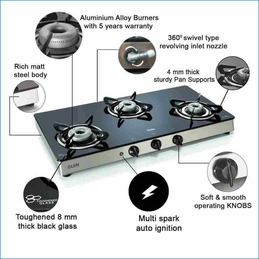 Glen gas stove 3 burner outlet 1038