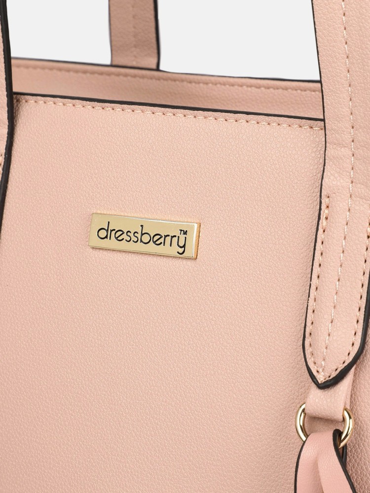 Dressberry pink solid store shoulder bag