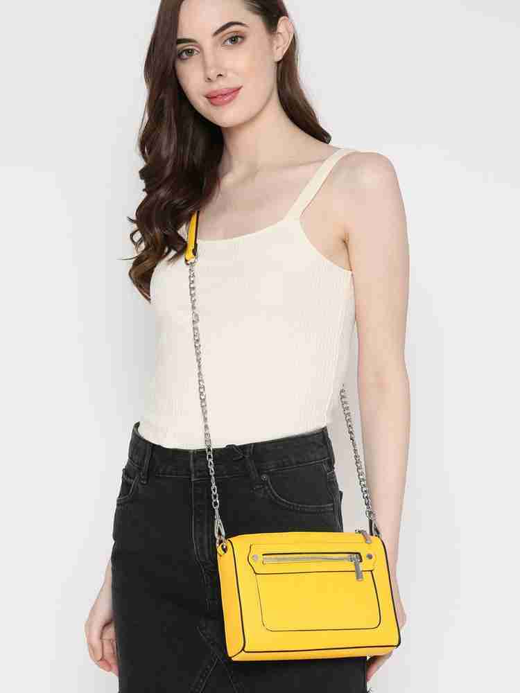 Buy DOROTHY PERKINS Women Yellow Sling Bag Yellow Online Best