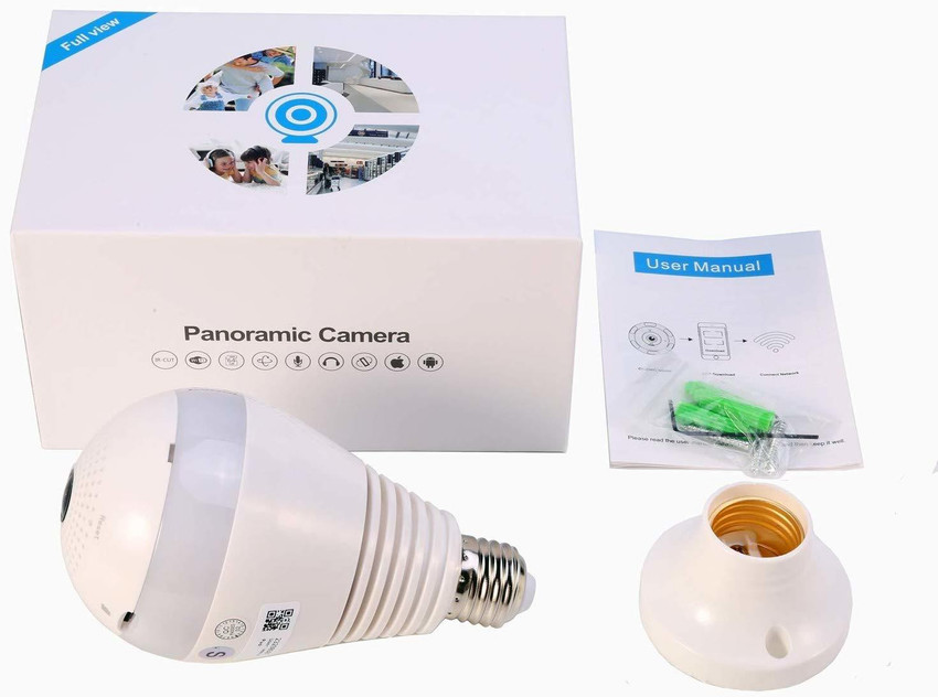 Smart panoramic bulb deals 360 camera manual