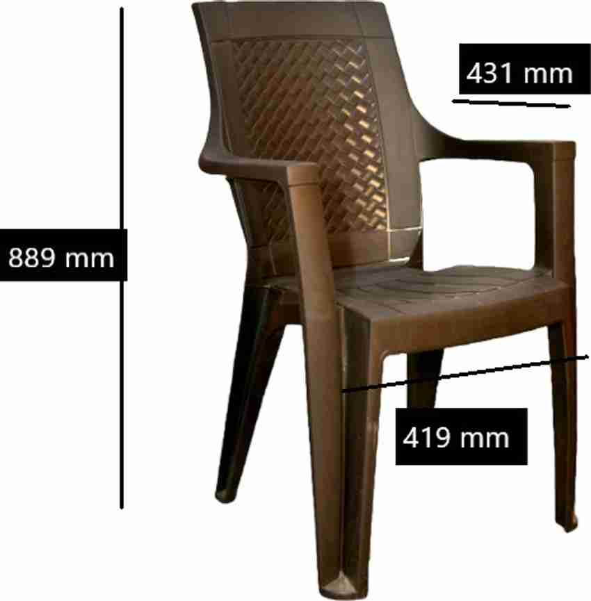 RW REST WELL Luxor Matt and Gloss Plastic Outdoor Chair Price in