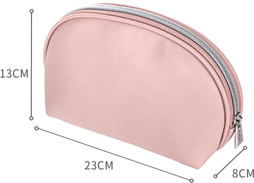 NFI essentials Semicircle Makeup Pouch, Cosmetic Bag Stylish Pouch