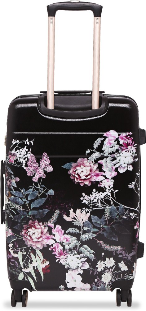 Calvin klein black discount purse with pink flowers