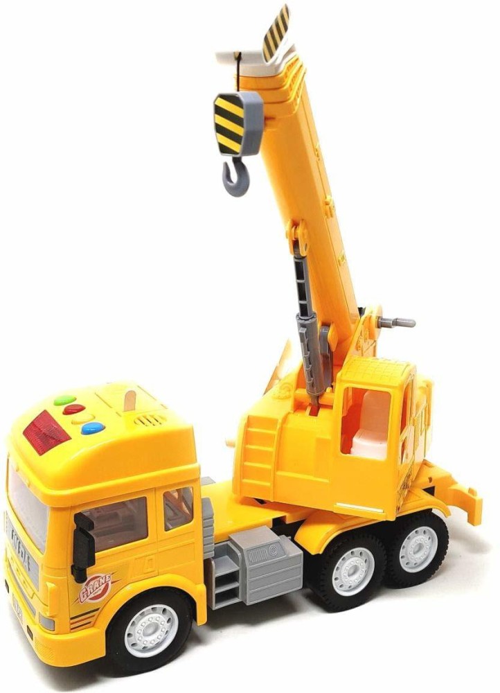 YATRI Multi Coloured Big Size Friction Powered Realistic Truck Mounted Crane  Toy - Multi Coloured Big Size Friction Powered Realistic Truck Mounted Crane  Toy . shop for YATRI products in India.