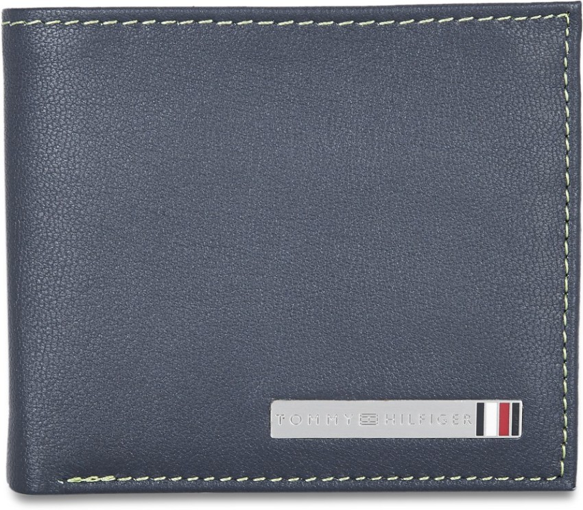 TOMMY HILFIGER Men Casual Blue Genuine Leather Wallet Navy - Price