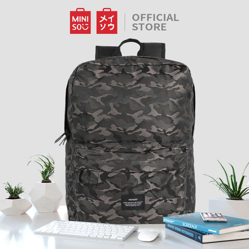 Miniso camouflage backpack sales