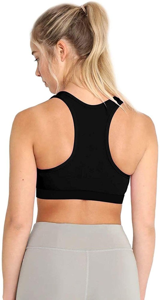 Buy Penance For You Women Sports Non Padded Bra Black, Maroon Cotton Blend  Non Wired Size: 32A Online In India At Discounted Prices