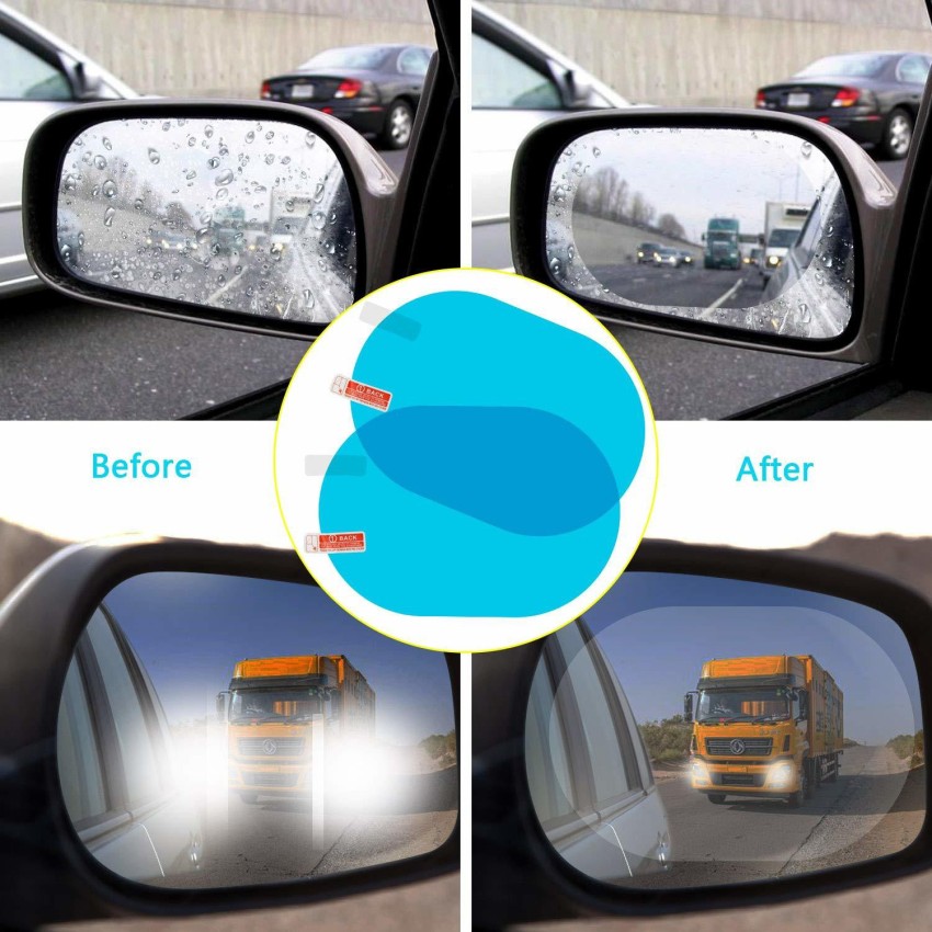Car Rearview Mirror Protective Film, 2 Pack Waterproof Rainproof Rear View  Mirror Film - Suitable for All Automobile & Vehicle Models