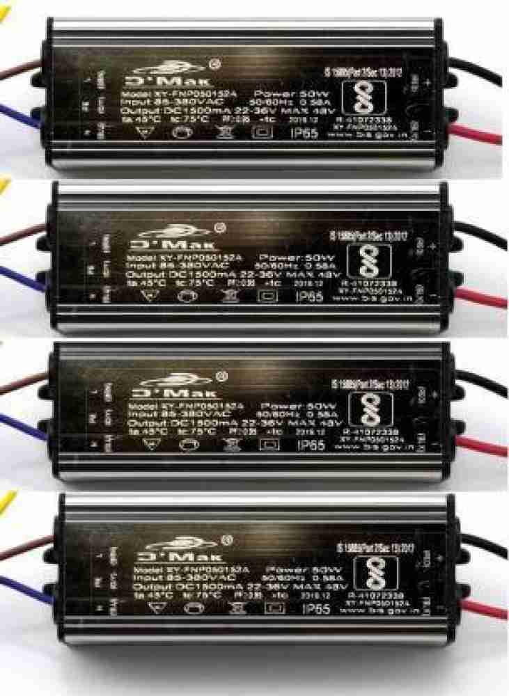 D'Mak 50W Power Supply IP65 1500mA LED Driver 85-380V AC (Grey) LED Driver