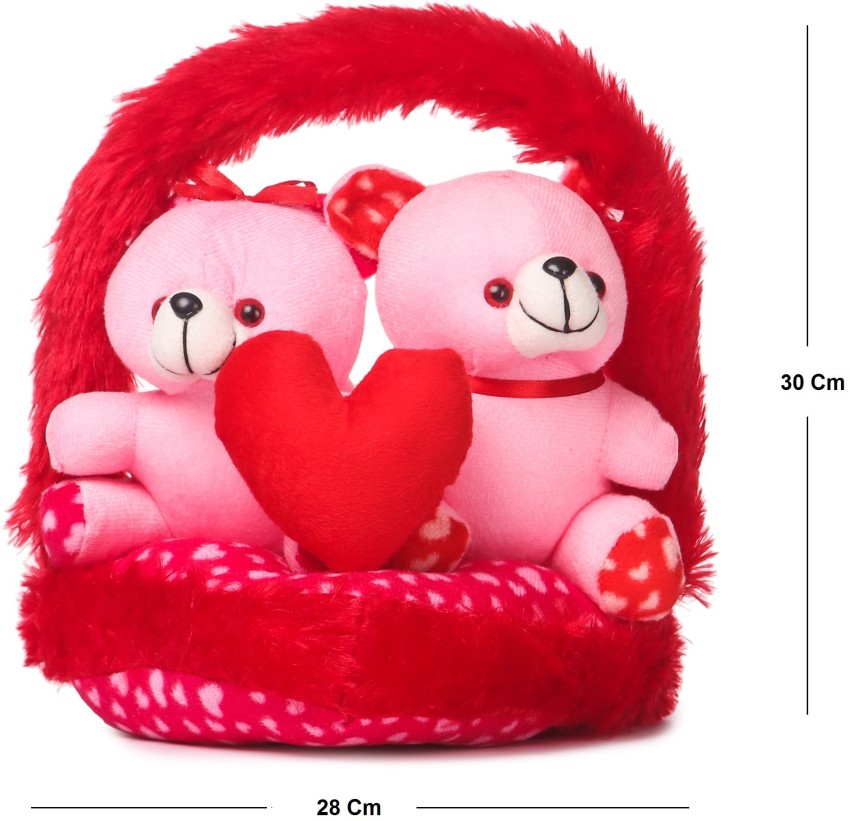 Couple teddy bears with hearts online