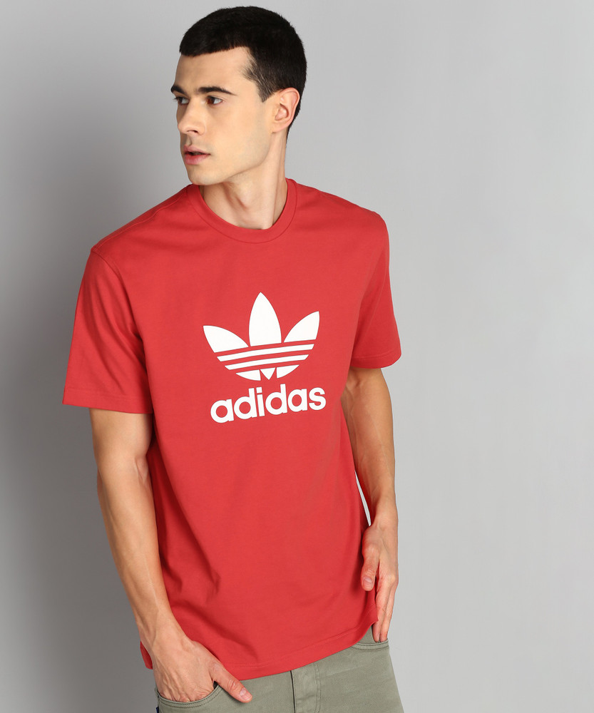 ADIDAS ORIGINALS Printed Men Round Neck Red T Shirt Buy ADIDAS