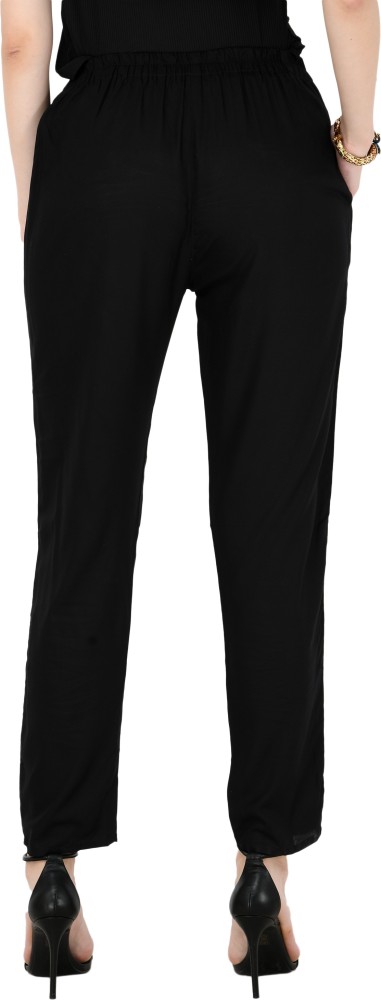 Buy NGT Black Regular Fit Cotton Trouser Pants For Women (5XL) Online at  Best Prices in India - JioMart.