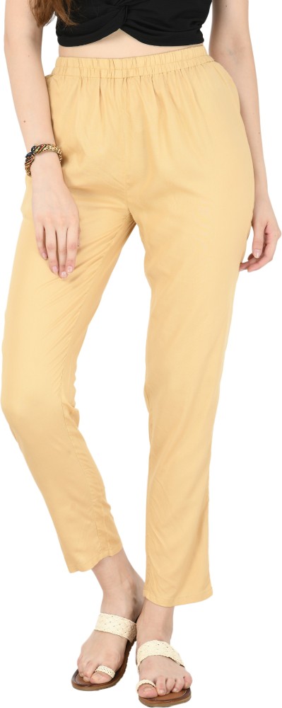 Regular Fit Casual Wear Ladies Rayon Pants, Waist Size: 28 - 32